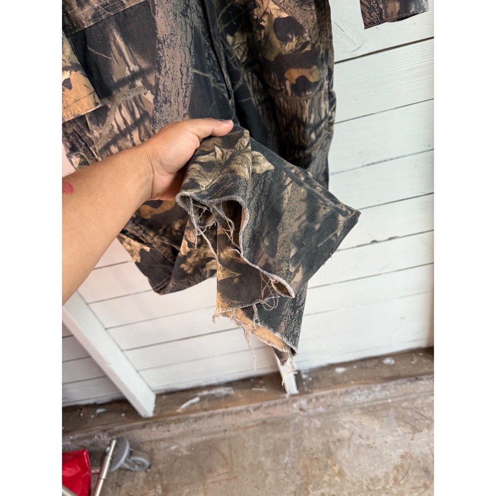 Mossy Oak Mens Camouflage Hunting Coveralls Full Zip Woodland Camo Jumpsuit - Picture 6 of 7